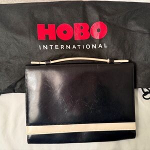 Vintage Hobo International Leather Double Fold Clutch/ Handbag